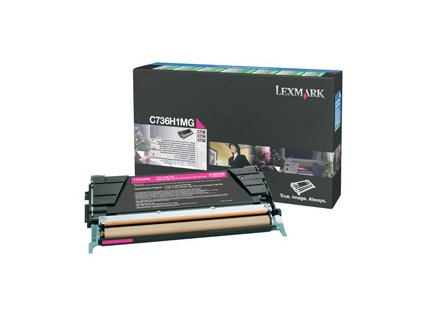 Lexmark C736, X736, X738 Magenta High Yield Return Programme Toner Cartridge (10K)