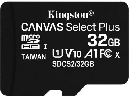 Kingston 32GB microSDHC Canvas Select Plus A1 CL10 100MB/s bez adapteru