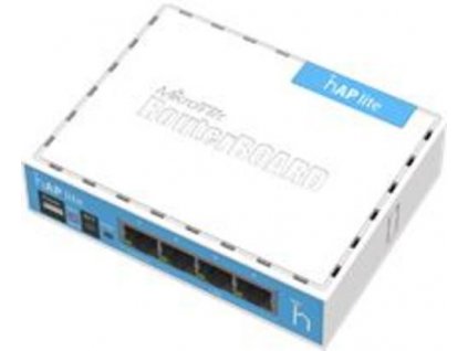 MIKROTIK RouterBOARD RB941-2nD, hAP-Lite, 650Mhz CPU, 32MB RAM, 4xLAN, 2.4Ghz 802b/g/n, ROS L4, case, PSU