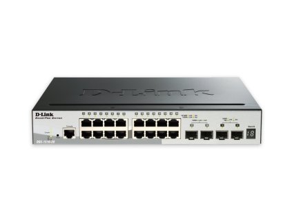D-Link DGS-1510-20, 20-Port Gigabit Stackable SmartPro Switch, 2x SFP, 2x 10G SFP+
