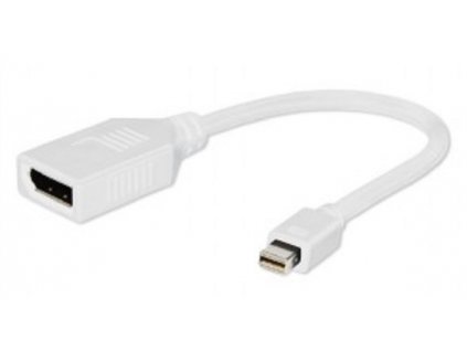 GEMBIRD Kabel red. Displayport na miniDisplayport, F/M, bílá