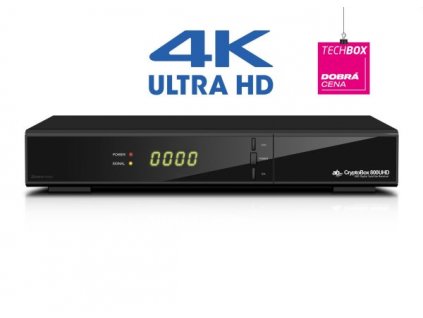 AB DVB-S/S2 přijímač Cryptobox 800UHD/4K/H.265/HEVC/ čtečka karet/ HDMI/ USB/ LAN/ PVR/