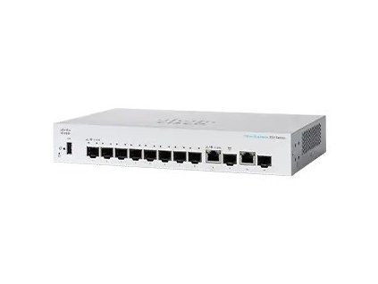 Cisco switch CBS350-8S-E-2G-EU (8xSFP, 2xGbE/SFP combo,fanless)