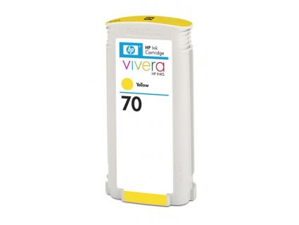 HP 70 Yellow DJ Ink Cart, 130 ml, C9454A