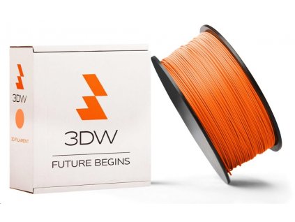 3DW ARMOR - PLA filament, průměr 1,75mm, 500g, oranžová, teplota tisku 190-210°C