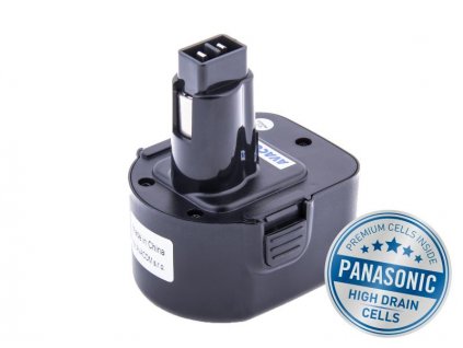 Baterie Avacom pro aku Black & Decker A9252 Ni-Mh 12V 3000mAh, články Panasonic - neoriginální