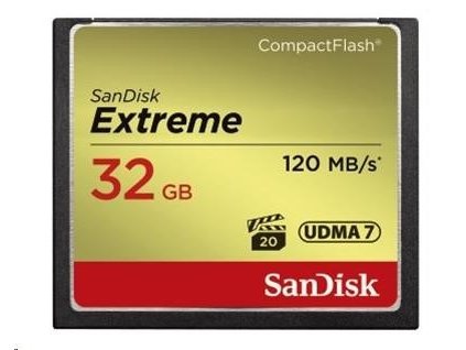 SanDisk Compact Flash 32GB Extreme (R:120/W:85 MB/s) UDMA7