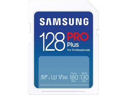 Samsung/SDXC/128GB/180MBps/USB 3.0/USB-A/Class 10/+ Adaptér/Modrá