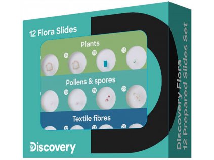 Příslušenství Discovery Flora 12 Prepared Slides Set - sada hotových preparátů