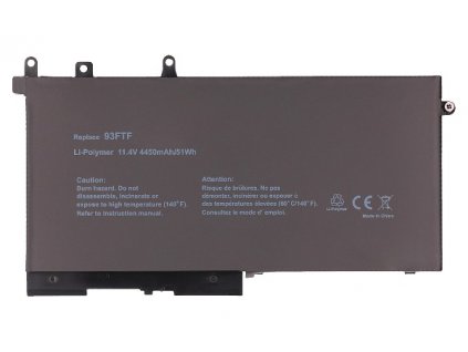 2-Power Dell Latitude E5480 Baterie do Laptopu ( 93FTF D4CMT alternative ) 3 ?lánková Baterie do Laptopu 11,4V 4450mAh