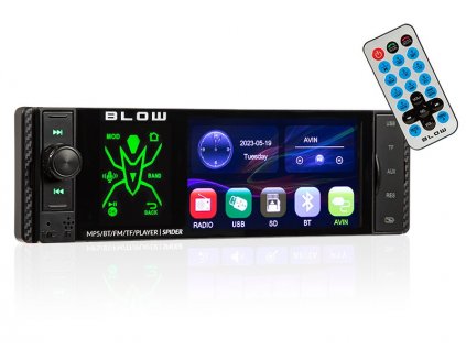 Autorádio BLOW SPIDER 4" RDS RGB MP5/USB/micro SD/BLUETOOTH