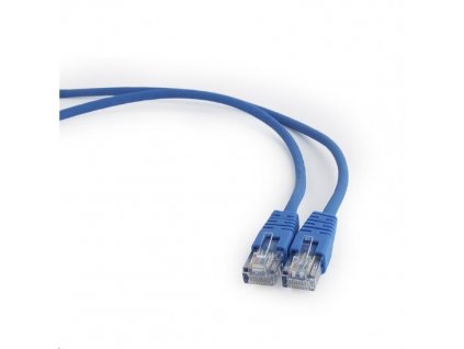 GEMBIRD kabel patchcord Cat5e UTP 0,5m, modrý