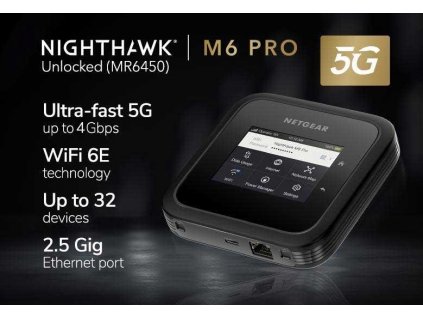 Netgear 5G WiFi 6E Mobile Router (MR6450)