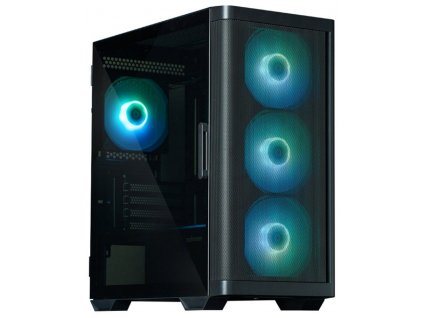 ZALMAN M4 Black Skříň, Mini tower, bez zdroje, mATX, 4× 120mm ARGB ventilátor, 2× USB 3.0, 1× USB 2.0, černá