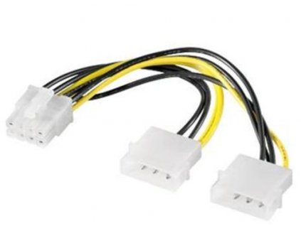 REDUKCE VGA napájení 2x5.25" Molex - 8 pin pro PCI-E grafické karty