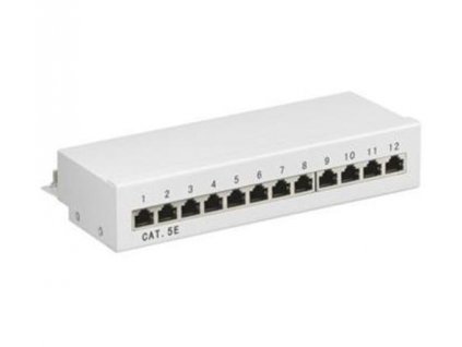 PATCH PANEL Mini Desktop Cat5e, 12xRJ45 FTP stíněný