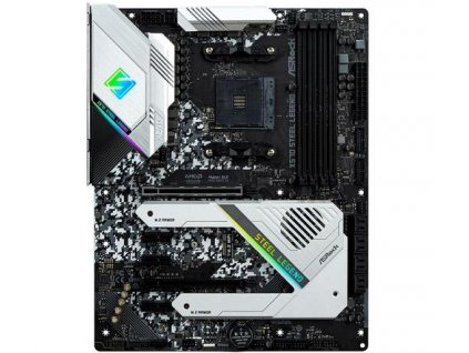 ASROCK X570 STEEL LEGEND (polychromatické RGB osvětlení, AM4, amd X570, 4xDDR4 4666+, PCIE, HDMI + DPort, 8xSATA3 +M.2, USB3.2, 7.1, GLAN, ATX)