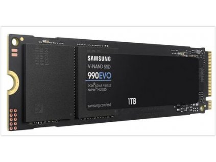 SAMSUNG 990 EVO PCIe 4.0 NVMe SSD M.2 1TB PCIe 5.0 x2 NVMe 2.0 (čtení max. 5000MB/s, zápis max. 4200MB/s)