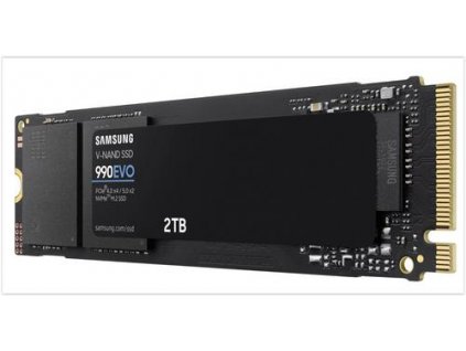 SAMSUNG 990 EVO PCIe 4.0 NVMe SSD M.2 2TB PCIe 5.0 x2 NVMe 2.0 (čtení max. 5000MB/s, zápis max. 4200MB/s)