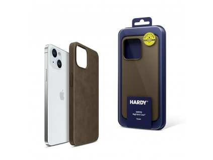 3mk ochranný kryt HARDY MagFabric Case pro Apple iPhone 15 Plus, Taupe