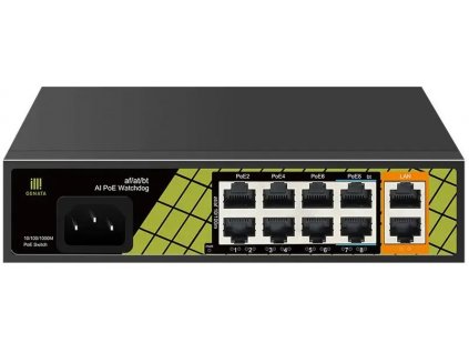 Switch Conexpro GNT-P1210SG 2x GLAN, 8x LAN s PoE, 120W