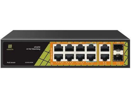 Switch Conexpro GNT-P1012G6 2x GLAN, 8x GLAN s PoE, 2x SFP, 120W