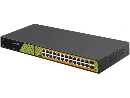 Switch Conexpro GNT-P1026G6 24x GLAN s PoE, 2x SFP, 300W