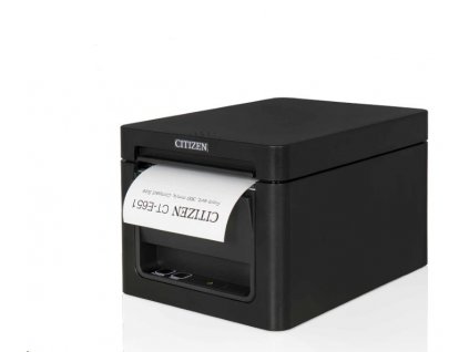 Tiskárna Citizen CT-E651 , 8 dots/mm (203 dpi), cutter, USB, USB Host, Lightning, černá
