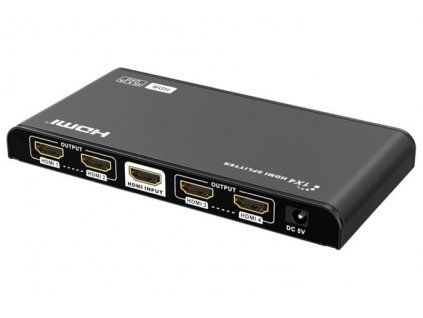 PremiumCord HDMI 2.0 splitter 1-4 porty, 4K x 2K/60Hz, FULL HD, 3D, černý