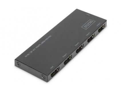 Digitus Ultra tenký HDMI Rozbočovač, 1x4, 4K / 60Hz HDR, HDCP 2.2, 18 Gbps, Micro USB napájeno
