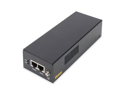 DIGITUS Injektor Gigabit Ethernet PoE ++, napájecí piny 802.3bt: 4/5 (+), 7/8 (-) a 3/6 (+), 1/2 (-), 85 W