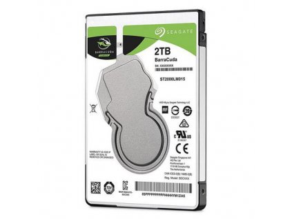 SEAGATE ST2000LM015 hdd BarraCuda 2TB SMR 2.5" 7mm 5400rpm 128MB cache, 140MB/s SATA3-6Gbps