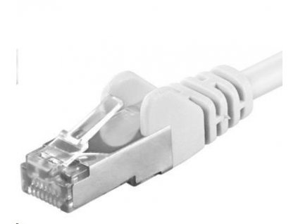 PREMIUMCORD Patch kabel CAT6a S-FTP, RJ45-RJ45, AWG 26/7 5m bílá