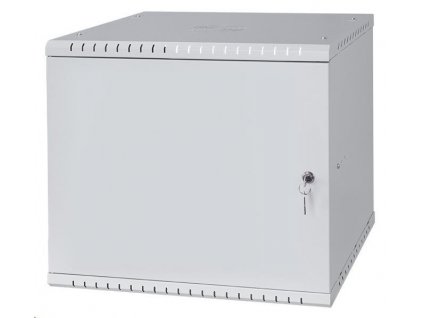 LEXI-Net 19" nástěnný rozvaděč Basic 9U 525x450, plechové dveře, bez zad, rozložený, šedý