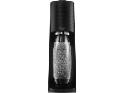 SodaStream Terra Black výrobník sody, mechanický, 1l láhev SodaStream Fuse, bombička s CO2, černý