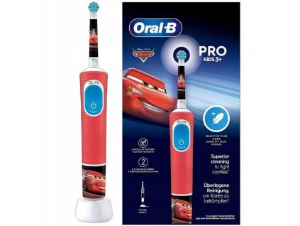 Oral-B Vitality Pro 103 Kids Cars elektrický zubní kartáček, oscilační, 2 režimy, časovač