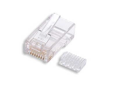 Konektor UTP RJ45 (8p8c), Cat6, 50µm, skládaný, licna(lanko) - 100 ks