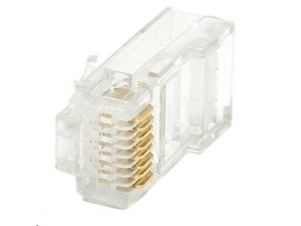 Konektor UTP RJ45 (8p8c), Cat6, 50µm, drát - 100 ks