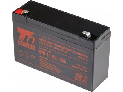 Akumulátor T6 Power NP6-12, 6V, 12Ah