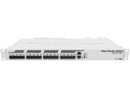 MIKROTIK Cloud Router Switch CRS317-1G-16S+RM, 800MHz CPU, 1GB, 1xGLAN, 16xSFP+cage, ROS L5, Dual PSU,1U Rackmount
