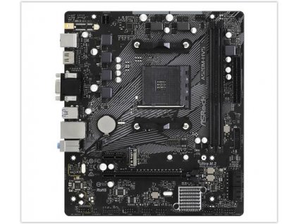 ASROCK A520M-HVS (AM4, amd A520, mATX, 2xDDR4 4733+, VGA+HDMI)