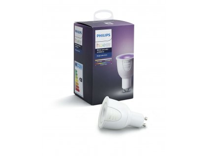 PHILIPS Hue White and Color Ambience, žárovka, 5W RGB DIM GU10