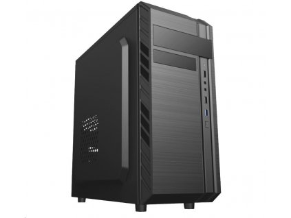 EUROCASE skříň ML X501 EVO black, 1x USB 3.0, 2x USB 2.0, audio, bez zdroje