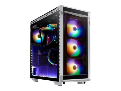 ADATA XPG case BATTLECRUISER Mid-Tower, bez zdroje, 4x 120mm ARGB Fan, Bílá