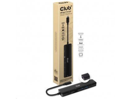 Club3D hub USB-C 3.2 Gen1 7in1 Hub HDMI 4K60Hz, 2x SD card, 2x USB-A, USB-C PD - nabíjení 100W, RJ45