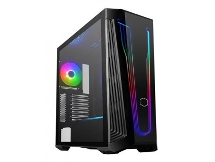 Cooler Master case MasterBox 540, Mid Tower, ATX, USB3.2, USB-C, bez zdroje, průhledná bočnice, černá