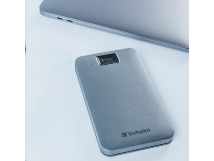 VERBATIM externí HDD 2.5" 1TB, Executive Fingerprint Secure, USB 3.2 Gen 1 / USB-C, šedá