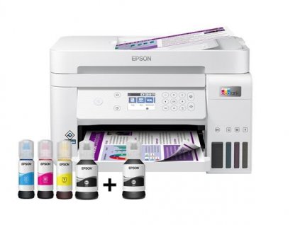 EPSON tiskárna ink EcoTank L6276, 3v1, A4, 1200x4800dpi, 33ppm, USB, Wi-Fi, LAN, bílá