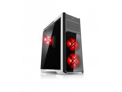 EVOLVEO Ray 4 CR, case ATX, 3 x 120 mm PWM ventilátor, průhledná bočnice, černá