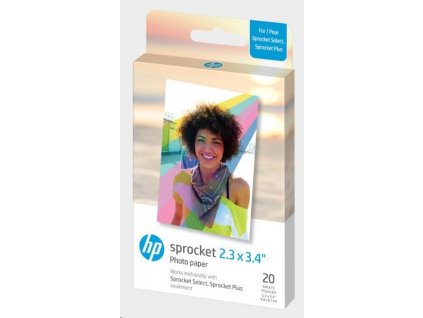 HP Zink Paper Sprocket Select 20 Pack 2,3x3,4"